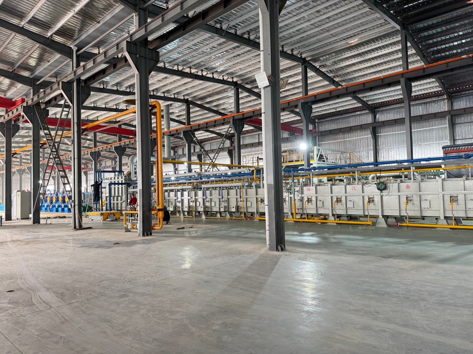 Galvanized steel wire production line